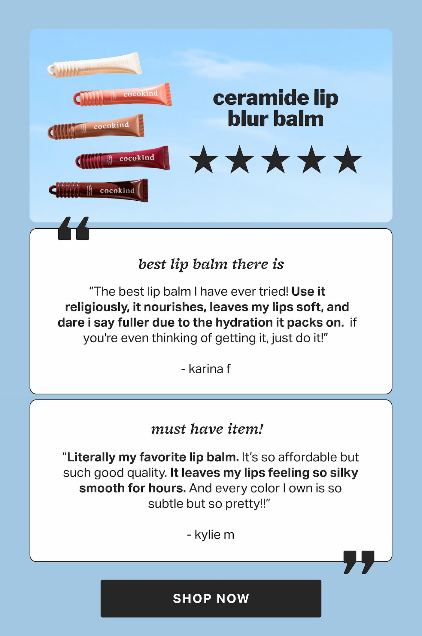 ceramide lip blur balm 
