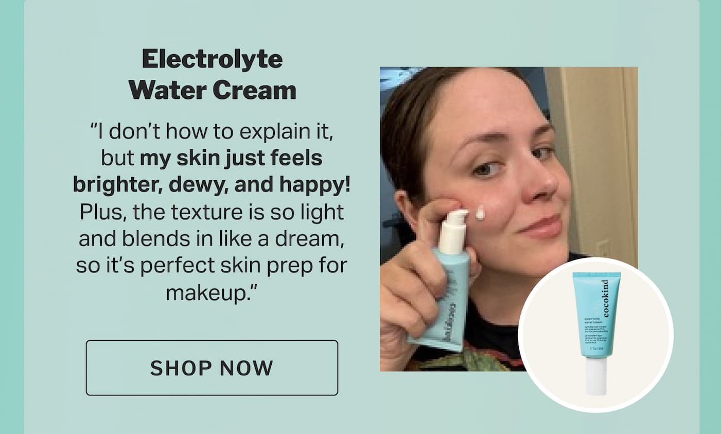 electrolyte water cream