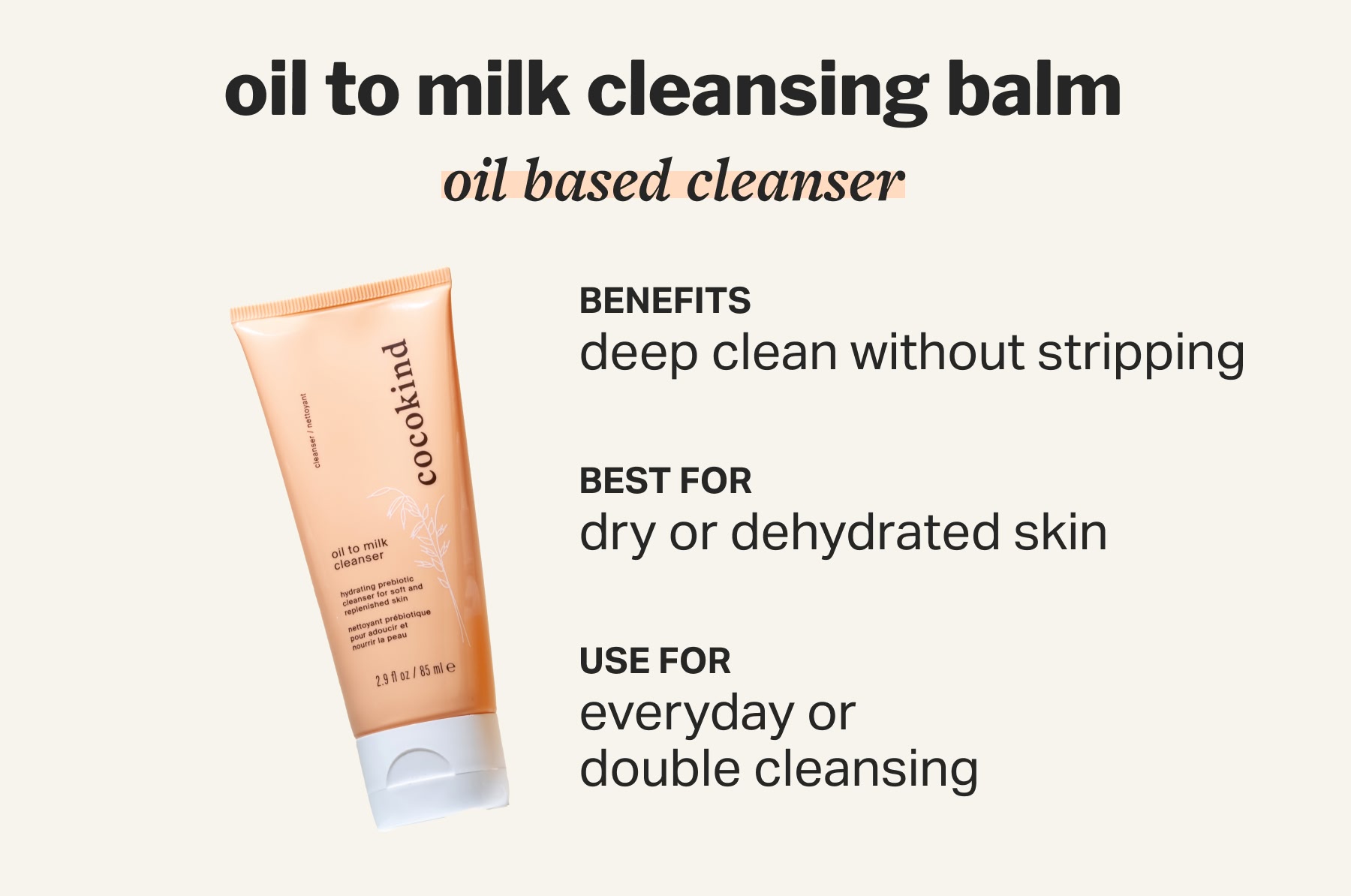 oil to milk cleansing balm oil based cleanser