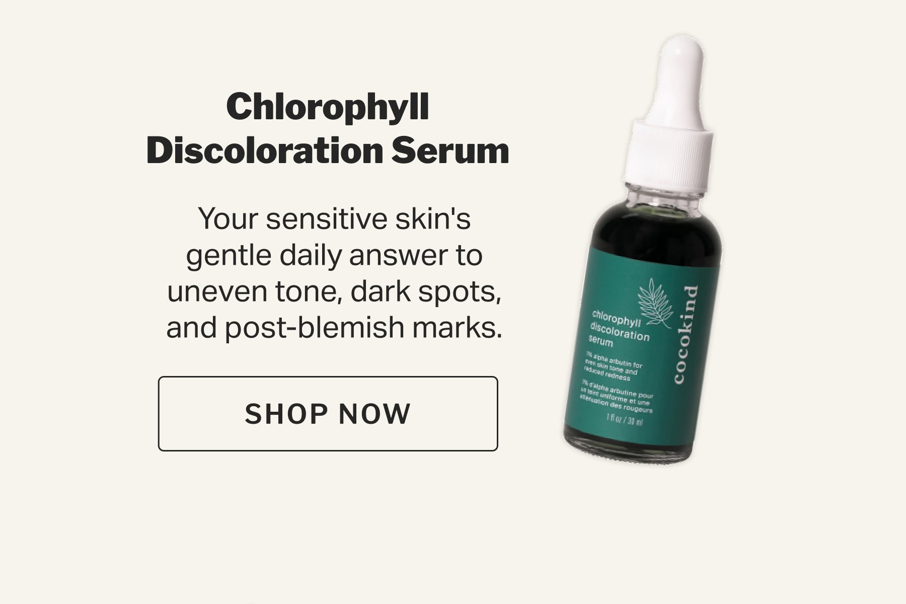 chlorophyll discoloration serum