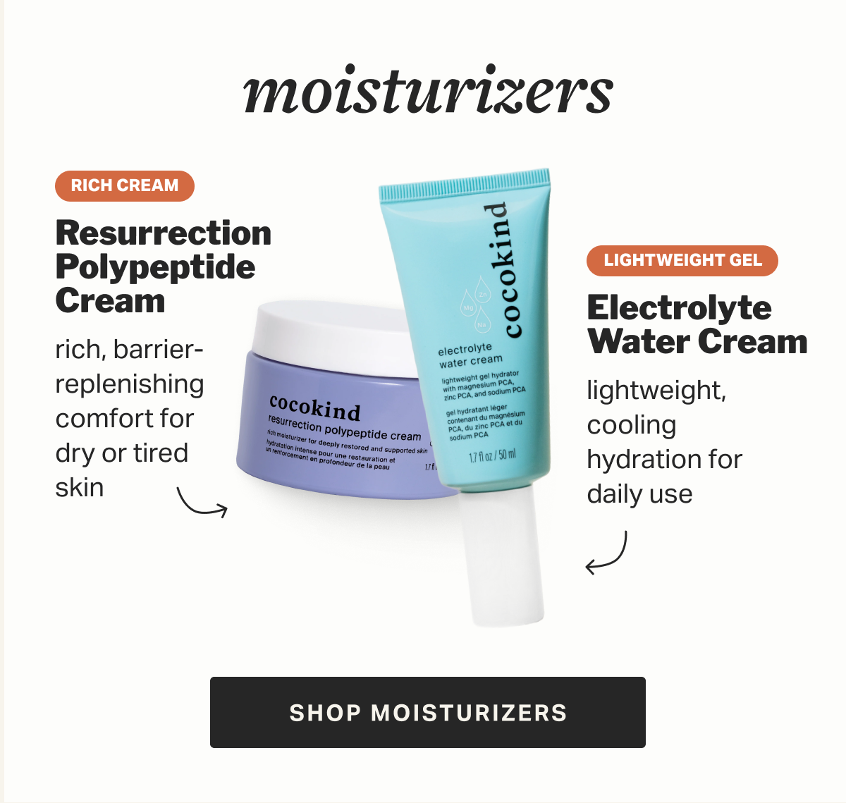 Electrolyte Water Cream | “The best moisturizer I’ve found for oily, acne prone skin! This moisturizer helped my skin so much, and never broke me out. It’s also fungal acne safe!” | SEE FOR YOURSELF