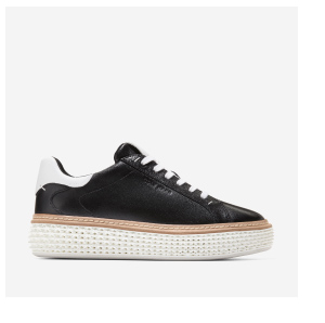 For Her | Women's Grandpro Court Skyweave Sneakers Black-White
