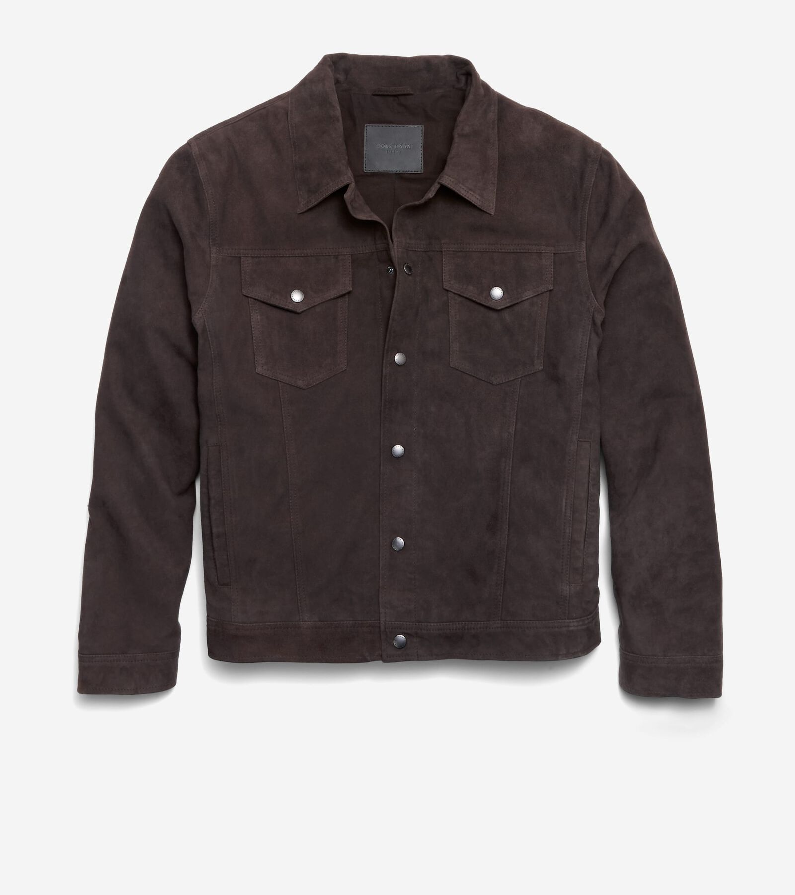 Cole Haan Men's Suede Trucker Jacket