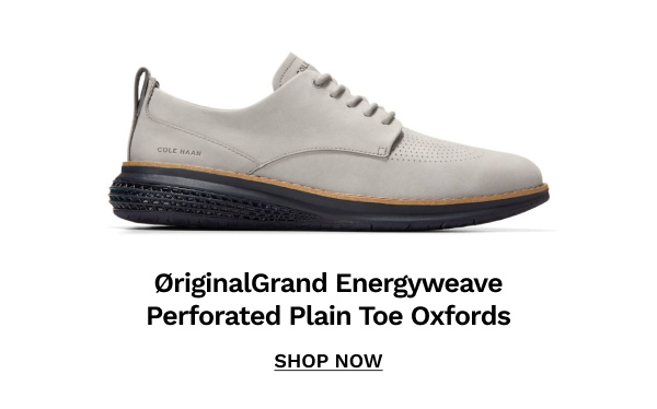 Men's ØriginalGrand Energyweave Perforated Plain Toe Oxfords | Shop Now