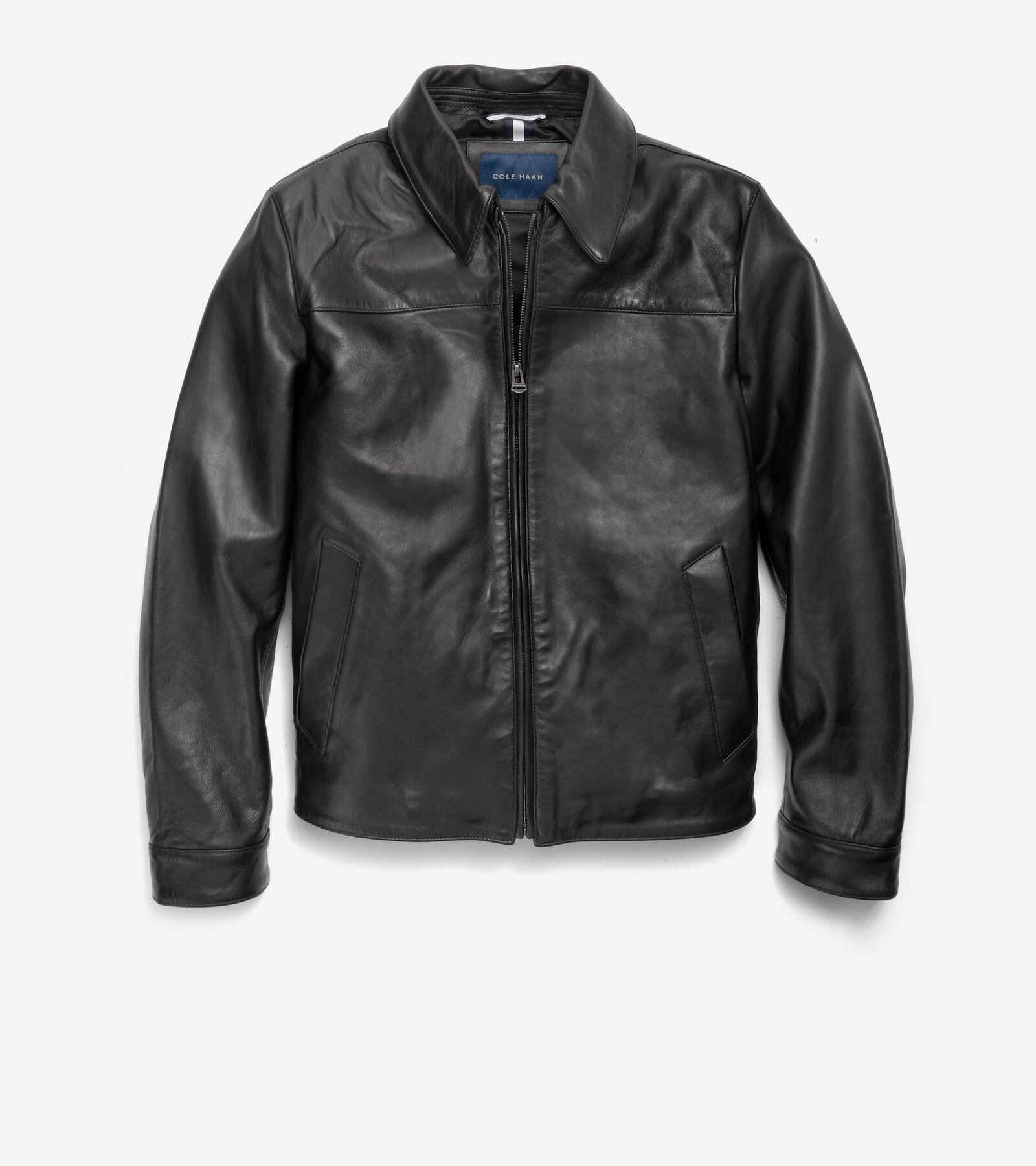 Image: Cole Haan Men's Smooth Lamb Shirt Jacket