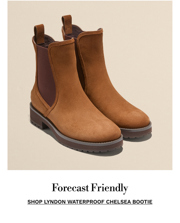 Forecast Friendly | SHOP LYNDON WATERPROOF CHELSEA BOOTIE