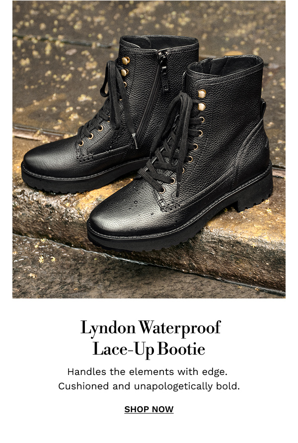 Lyndon Waterproof Lace-Up Bootie| SHOP NOW