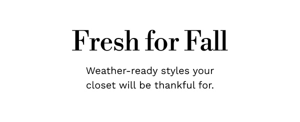 Fresh for Fall