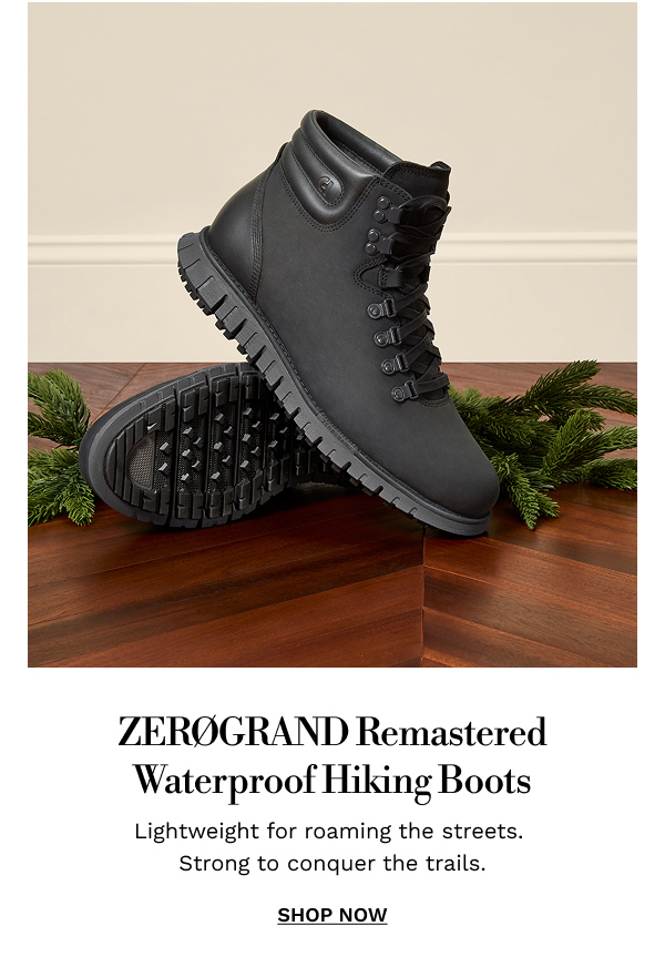 ZERØGRAND Remastered Waterproof Hiking Boots | SHOP NOW