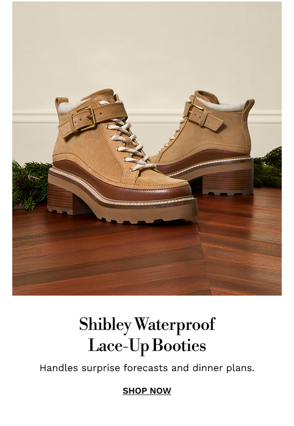 Shibley Waterproof Lace-Up Booties | SHOP NOW