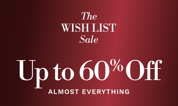 The WISH LIST Sale