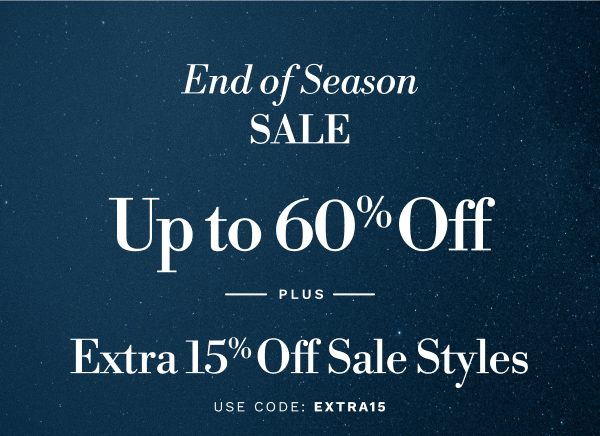 End of Season SALE