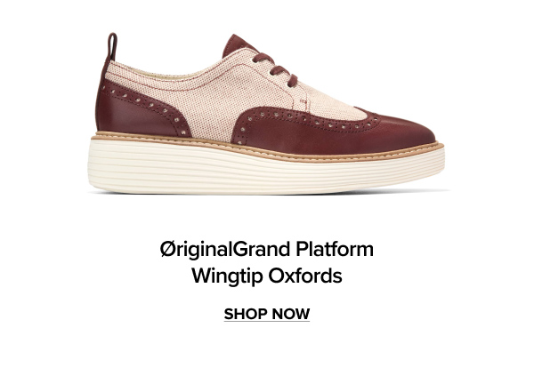 ØriginalGrand Platform Wingtip Oxfords | SHOP NOW