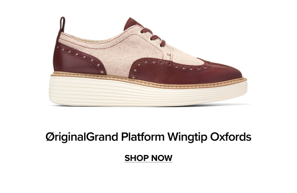 ØriginalGrand Platform Wingtip Oxfords | SHOP NOW