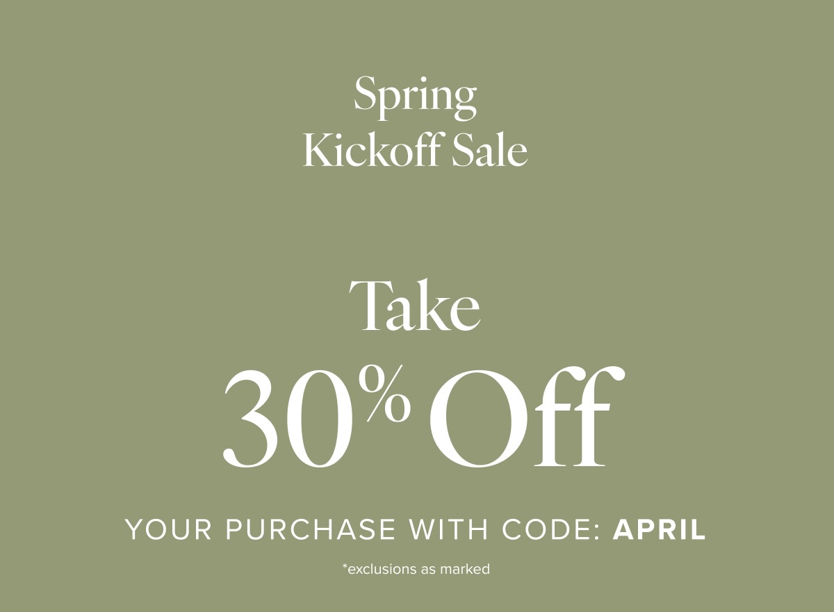 Spring Kickoff Sale