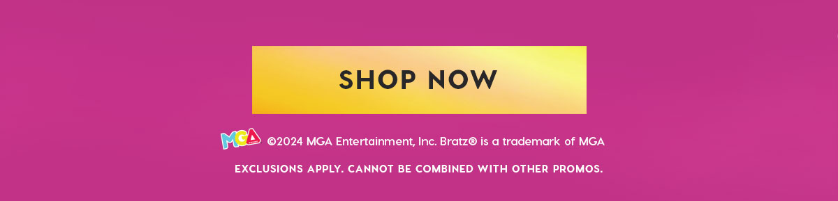 SHOP NOW. Exclusions apply. Cannot be combined with other promos.