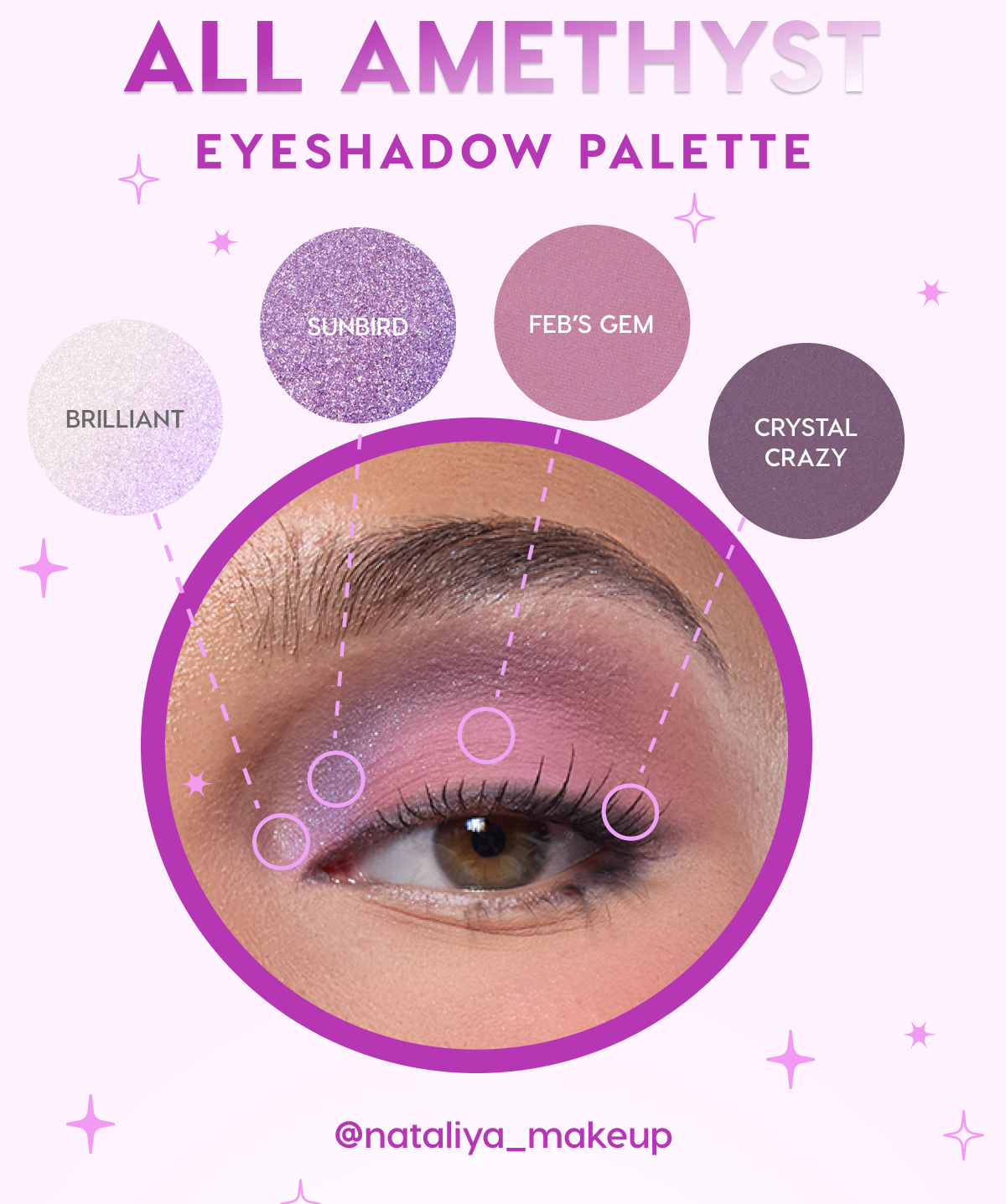 ALL AMETHYST EYESHADOW PALETTE ft @nataliya_makeup
