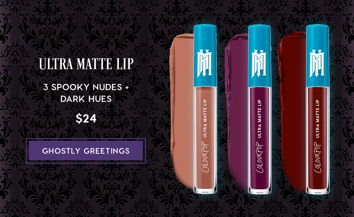 Ultra Matte Lip: 3 Spooky Nudes + Dark Hues $24