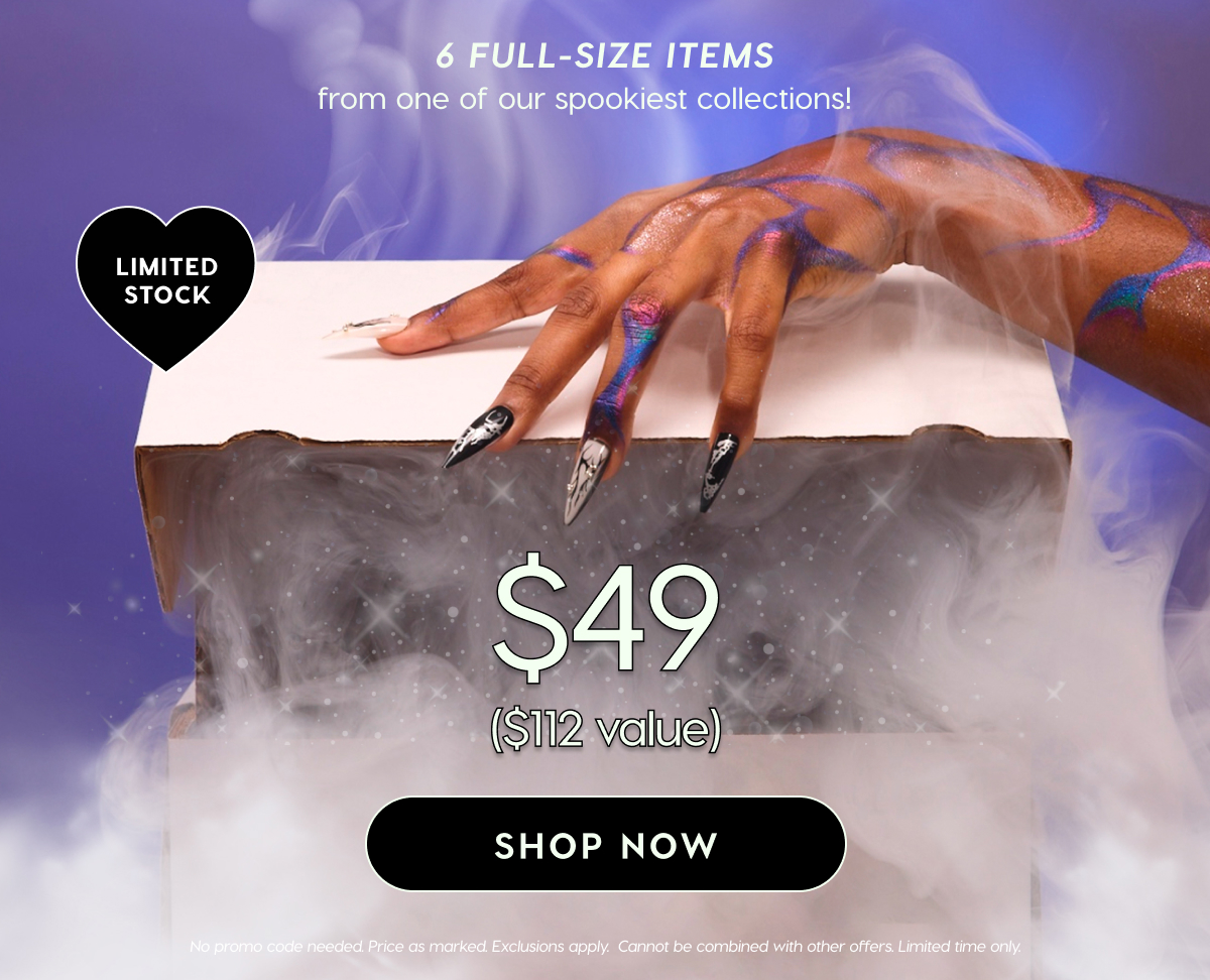 ColourPop TRICK OR BEAT SPOOKY MYSTERY BOX | 6 full-size items from one of our spookiest collections! | $49 ($112 value)