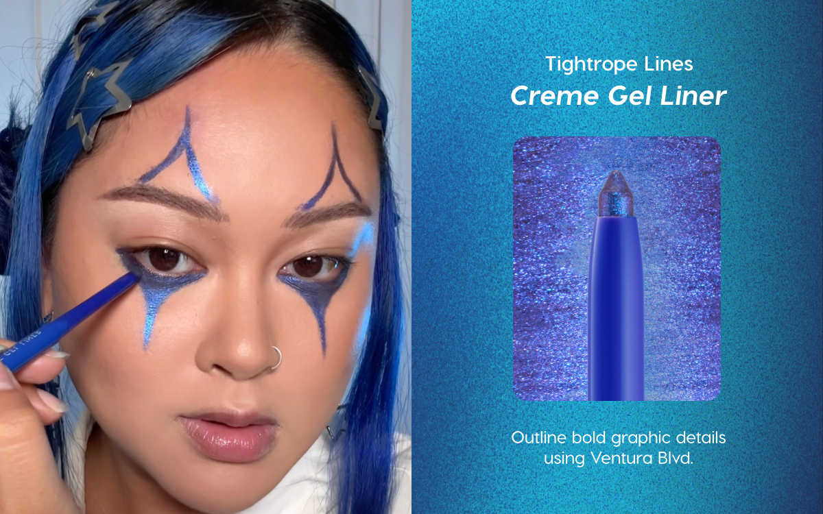 Tightrope Lines: Creme Gel Liner | Outline bold graphic details using Ventura Blvd.