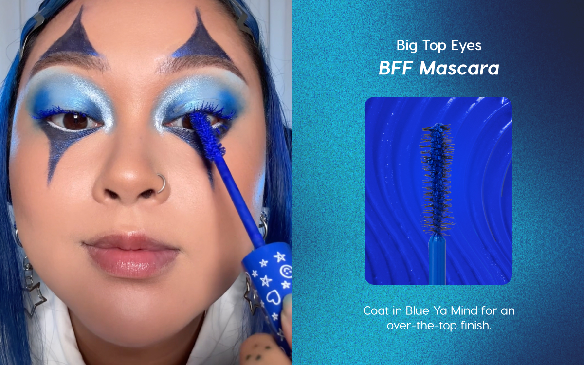 Big Top Eyes: BFF Mascara | Coat in Blue Ya Mind for an over-the-top finish