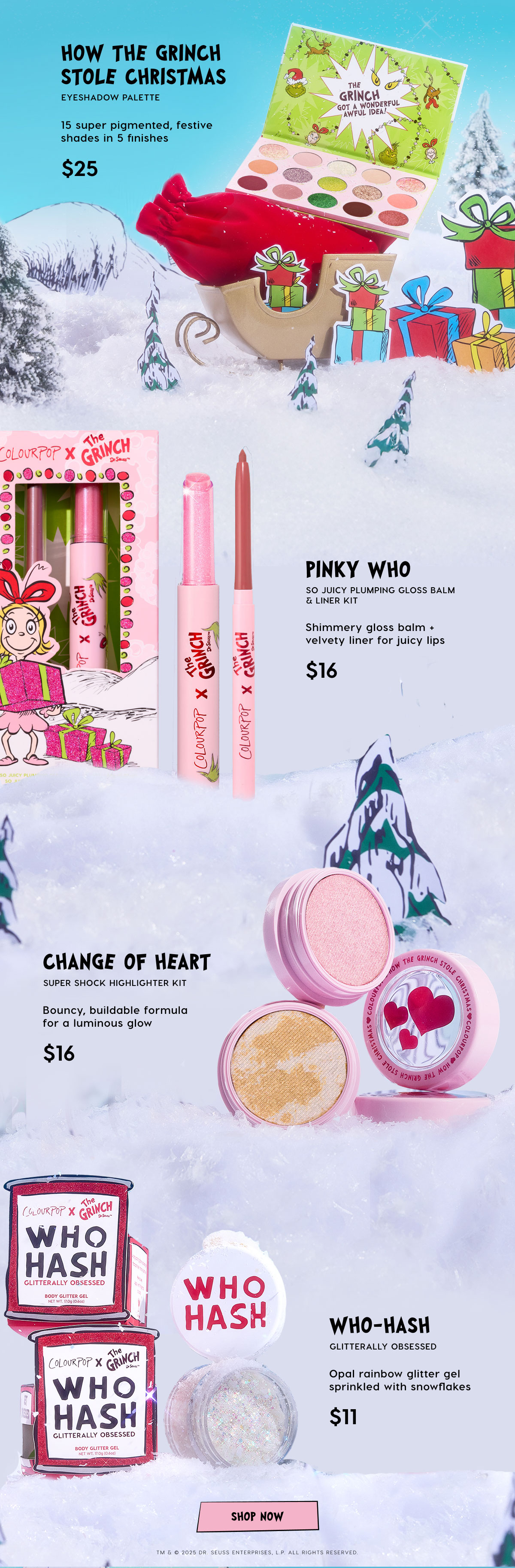 How the Grinch Stole Christmas Full Collection. Shop! Shop! Shop!