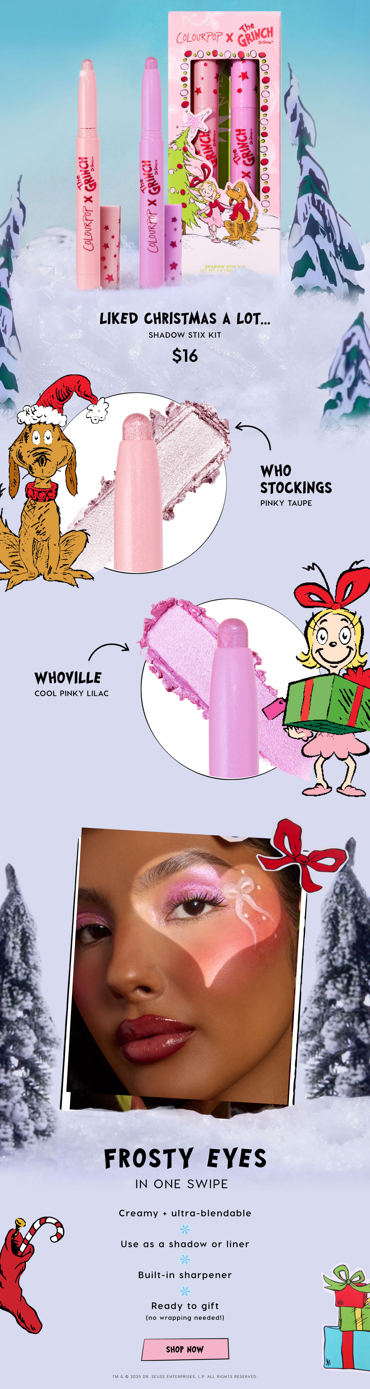 Liked Christmas A Lot... Shadow Stix Kit $16 | Frosty Eyes in one swipe