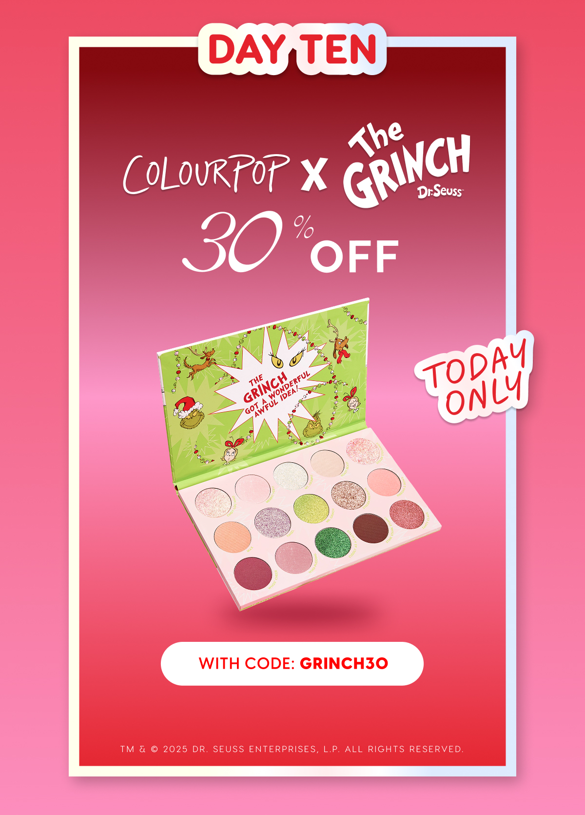 Day 10: 30% Off The Grinch