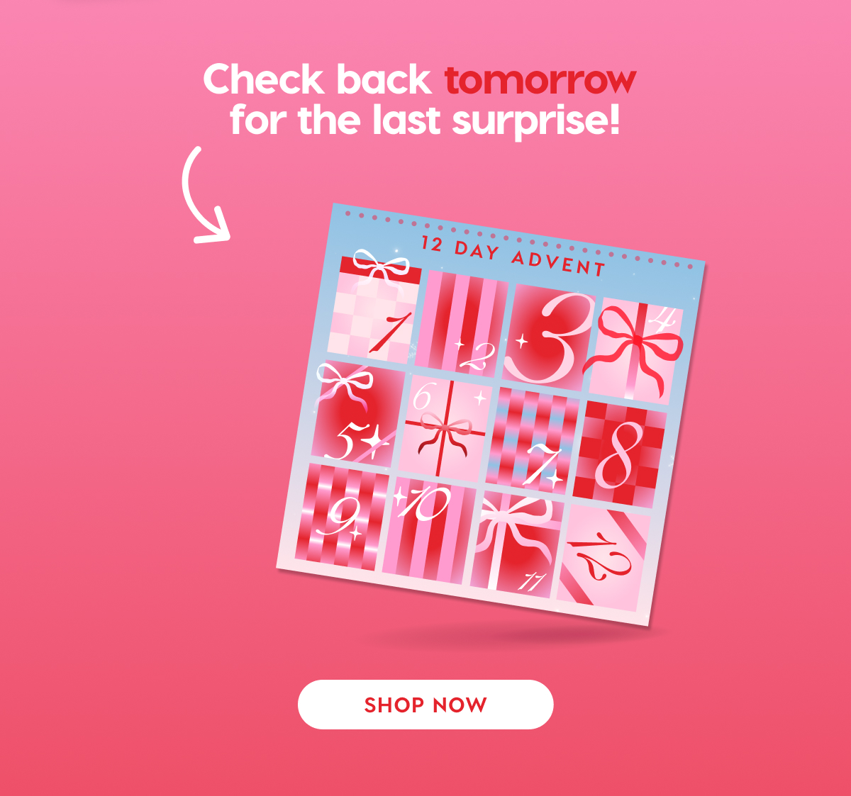 Check back tomorrow for the last surprise!