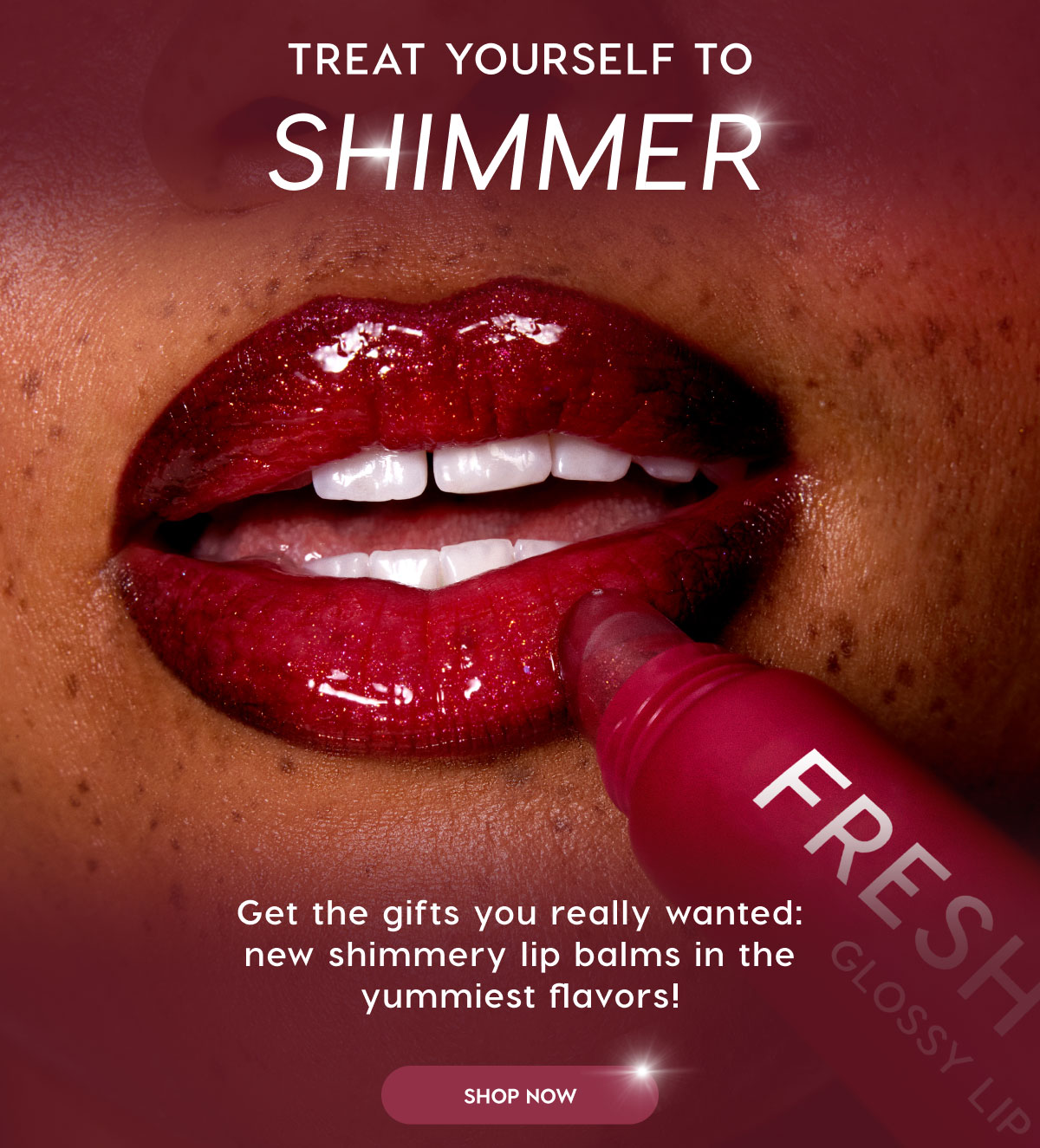 Treat Yourself to Shimmer | Get the gifts you really wanted: new shimmery lip balms in the yummiest flavors! SHOP NOW
