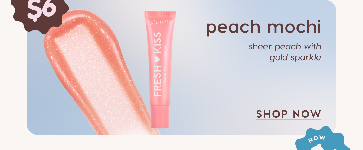 Peach Mochi - sheer peach with gold sparkle Peach Mochi - sheer peach with gold sparkle
