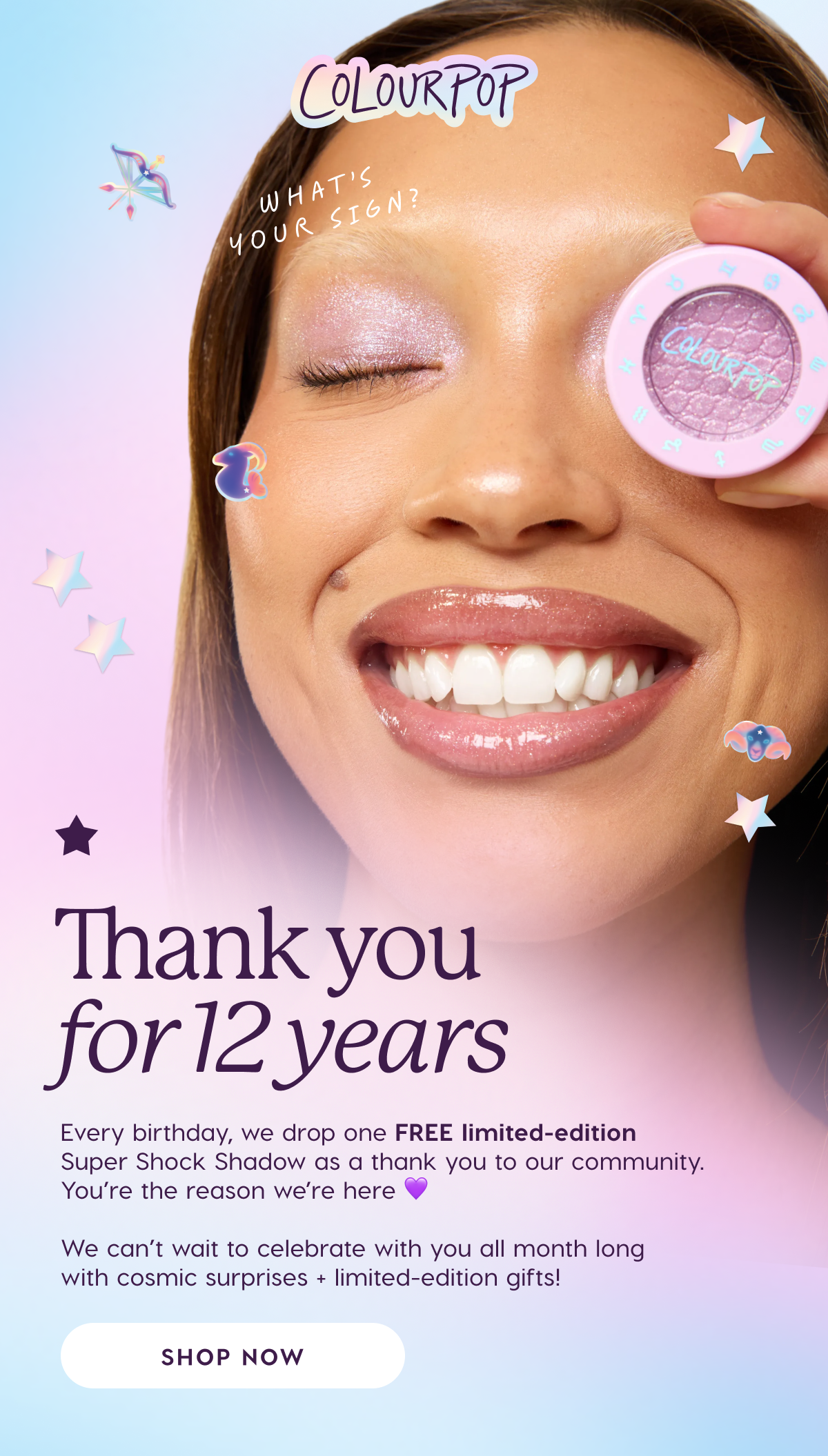 ColourPop | our 12th bday