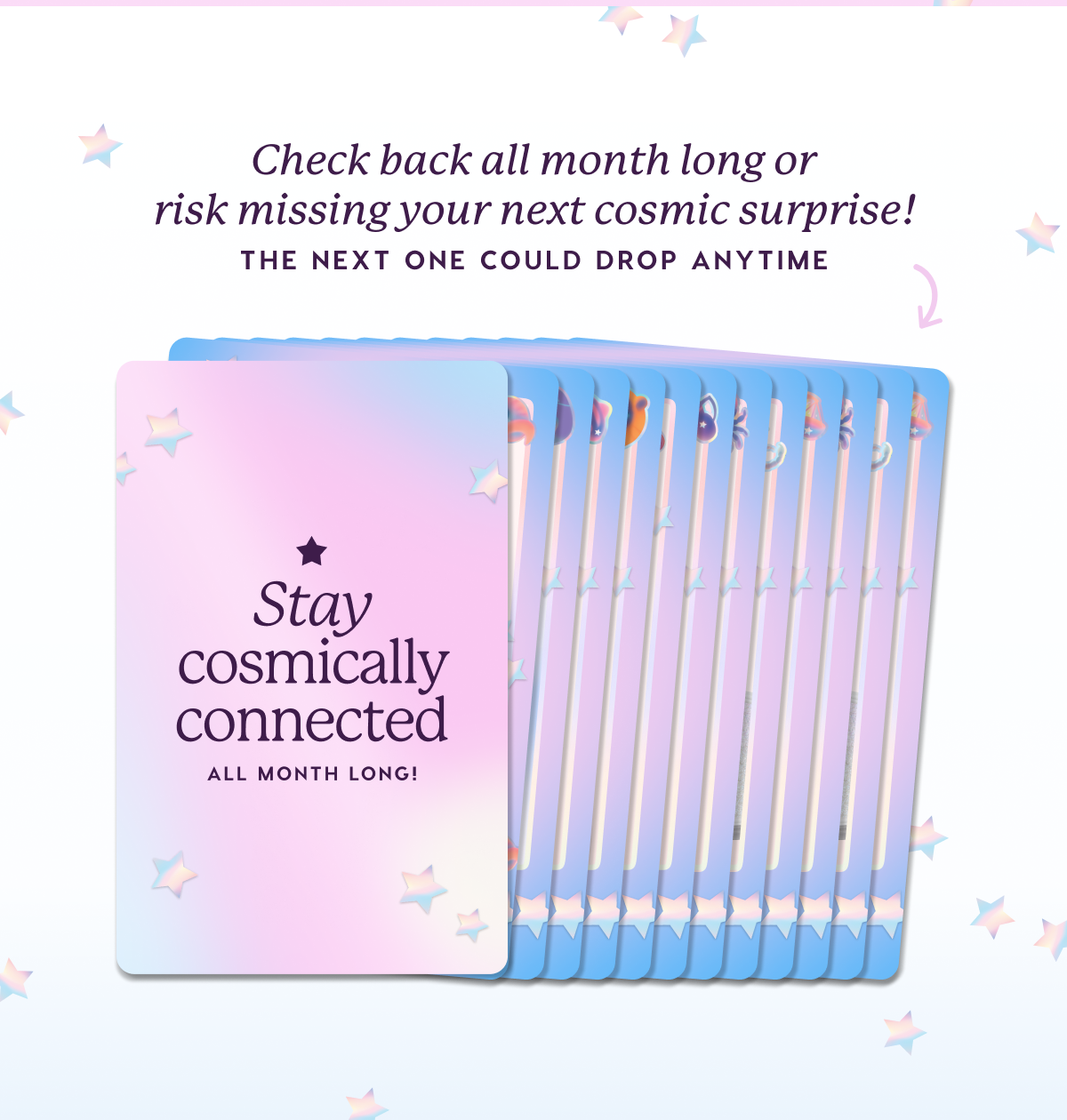 Check back this month for surprises