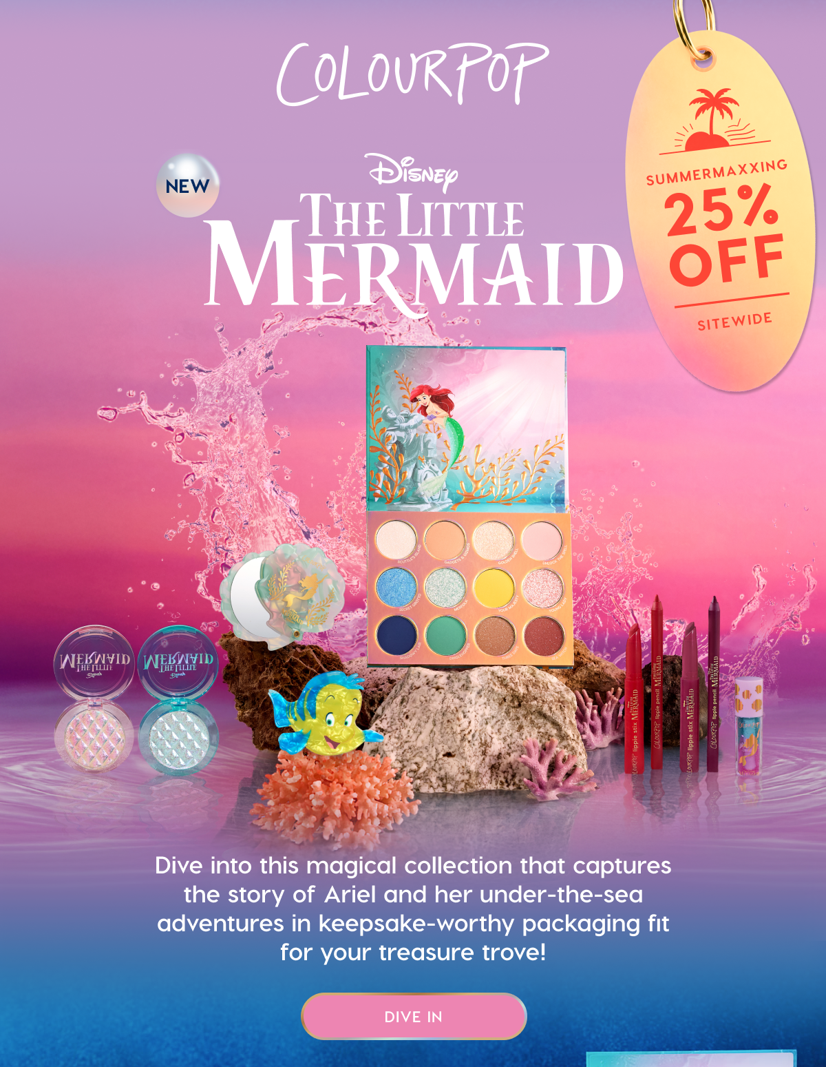 ColourPop | 25% OFF Collabs including The Little Mermaid. Shop Now