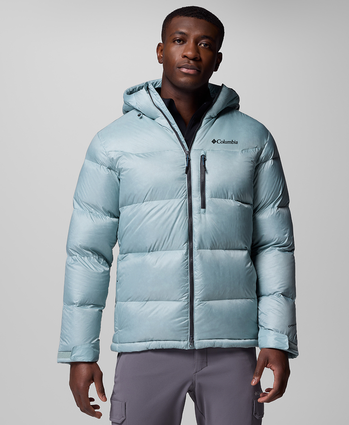 A man wearing a blue jacket