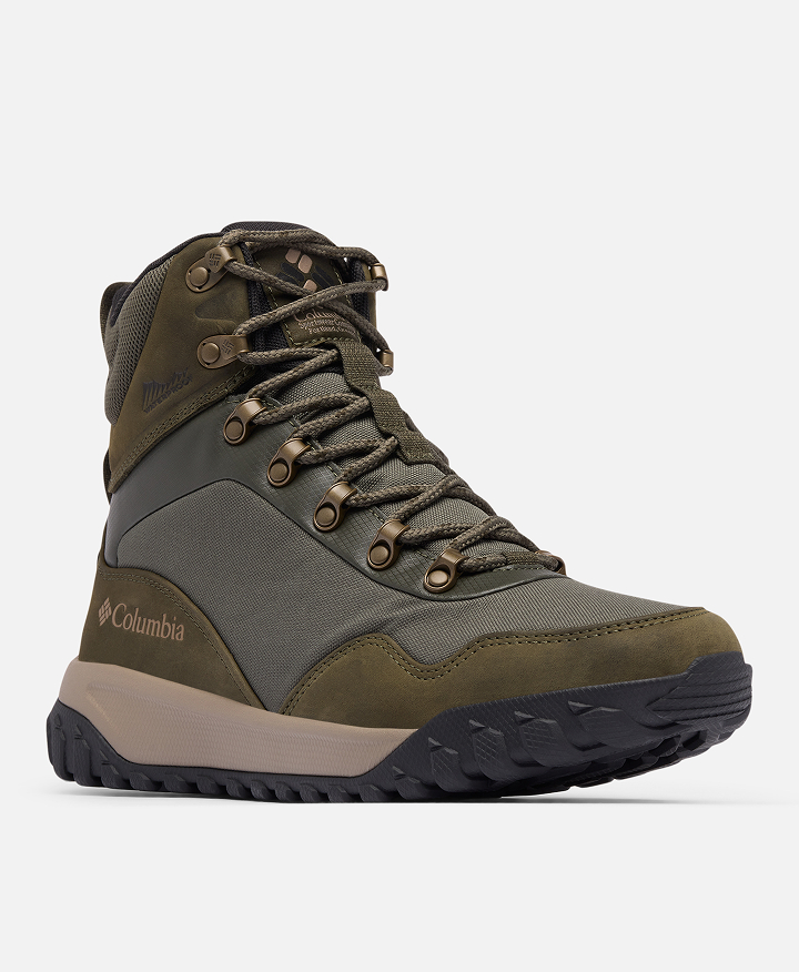 A dark green shoe