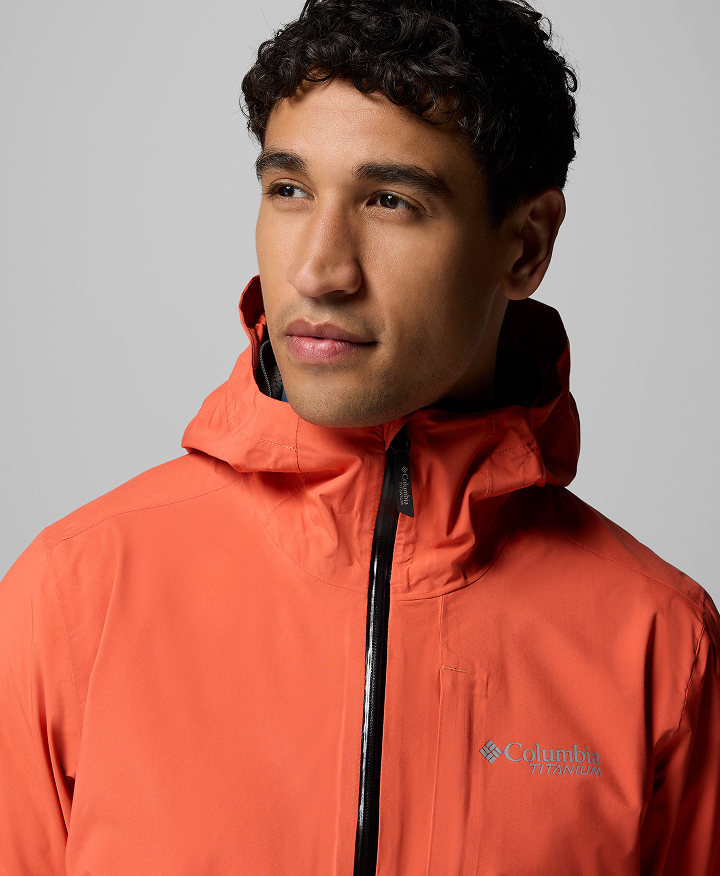 A man wearing the Ampli-Dry Jacket