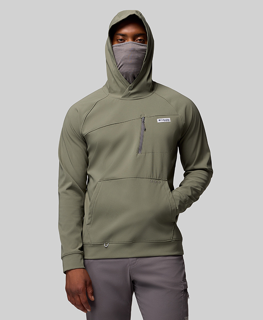 Man in a green Hydroforce Hoodie