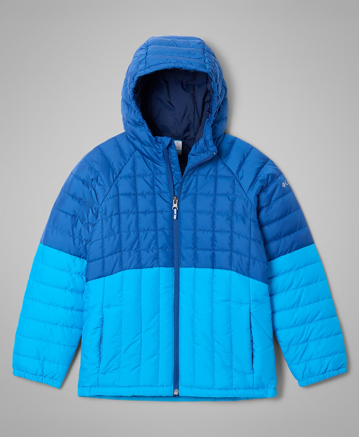 Flatlay of a kids' green jacket