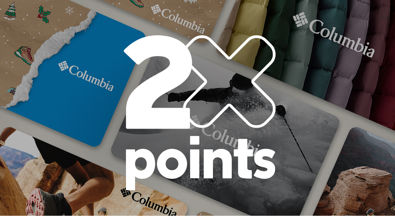 An image of gift cards being unwrapped with 2X Points