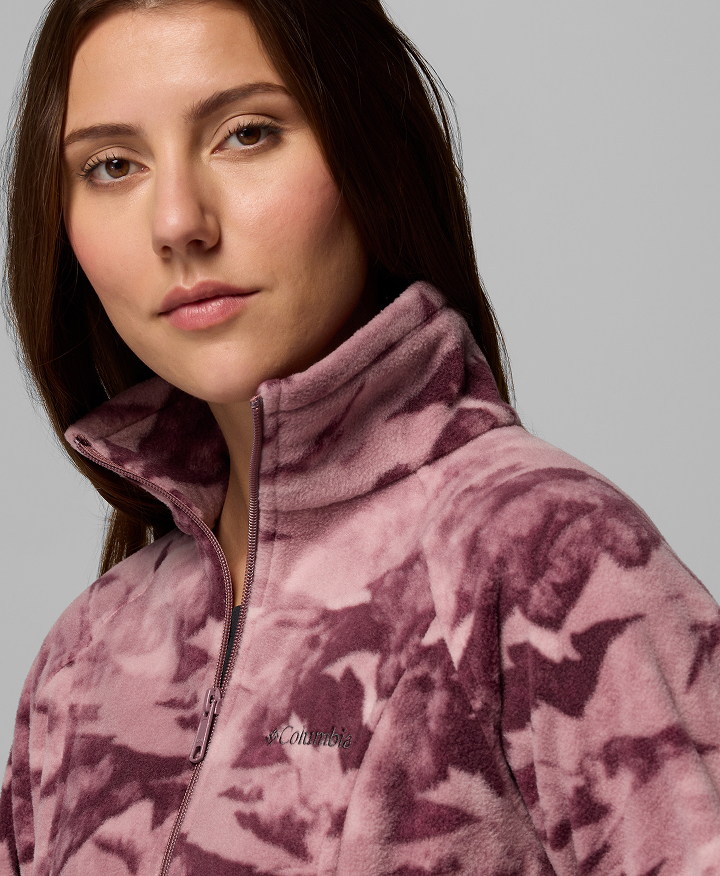 A woman wearing a fleece