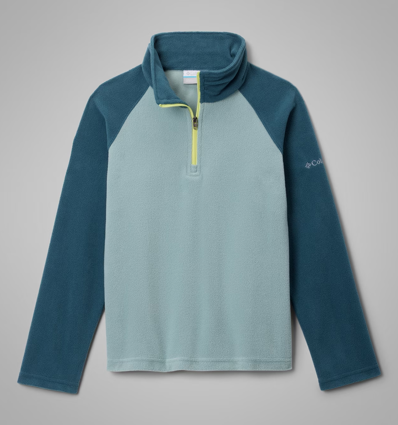 A girls' blue fleece