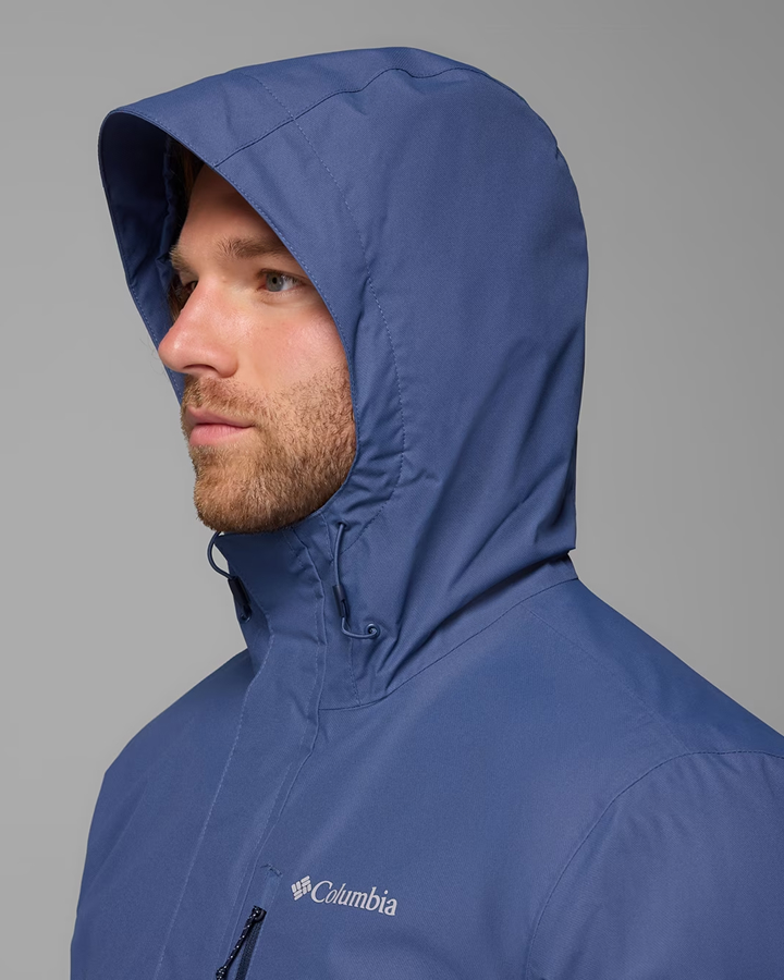 Man wearing a blue jacket