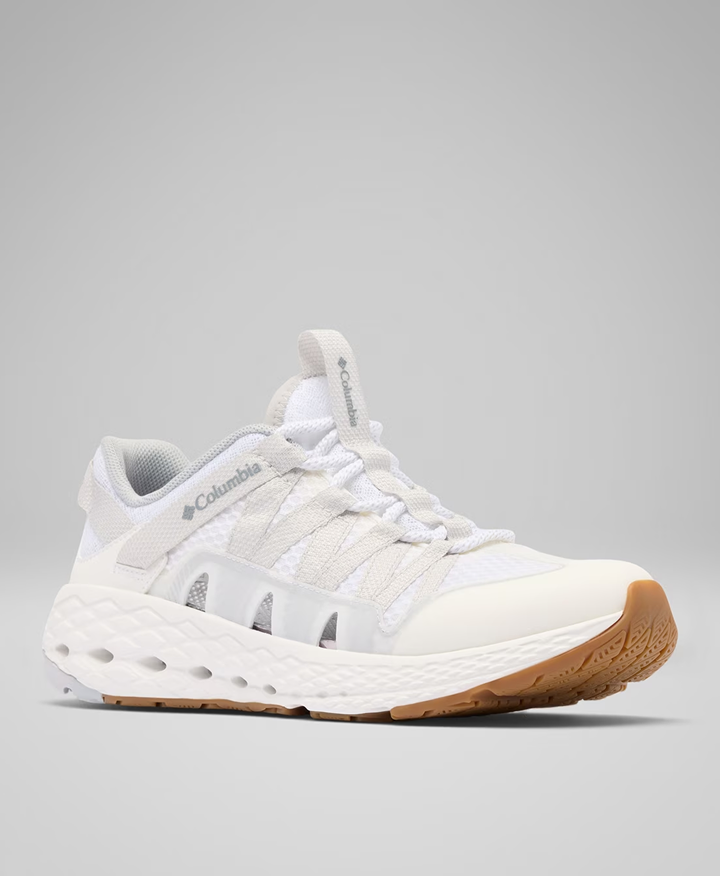 A white sneaker.