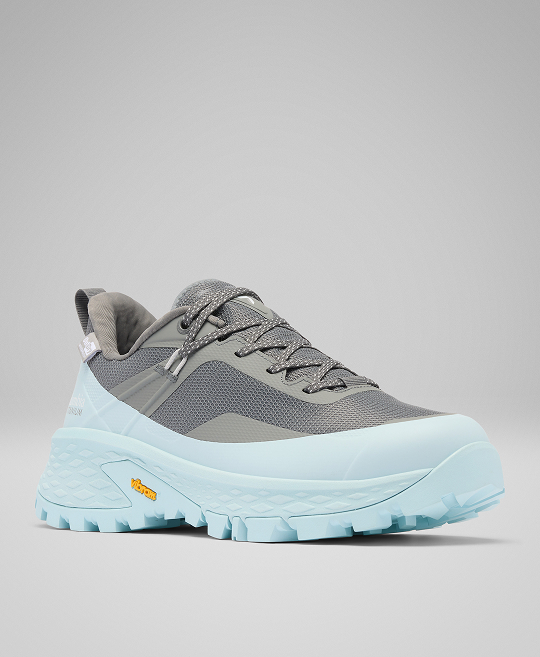A multi-color hiking shoe