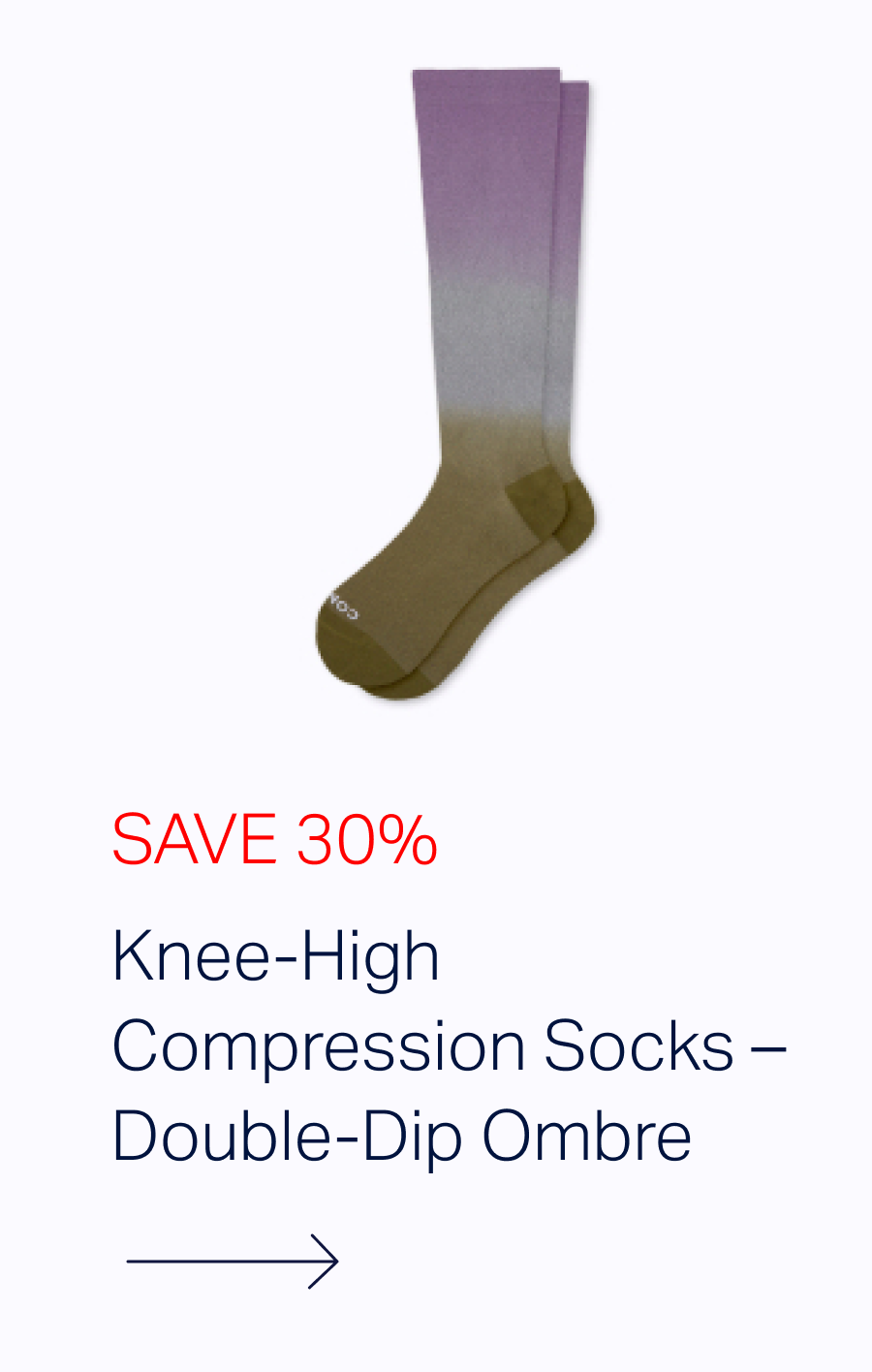 Knee-High Compression Socks - Double-Dip Ombre