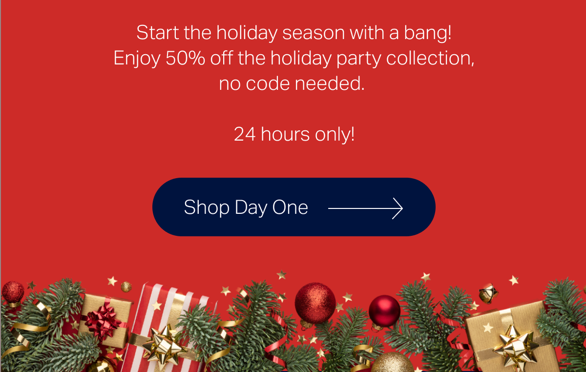 Satrt the holiday season with a bang!