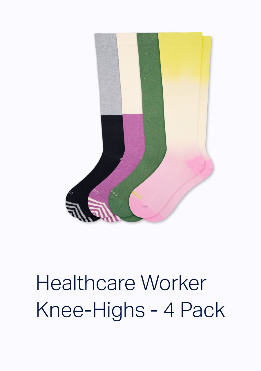 Healthcare Worker Knee-Highs - 4 Pack