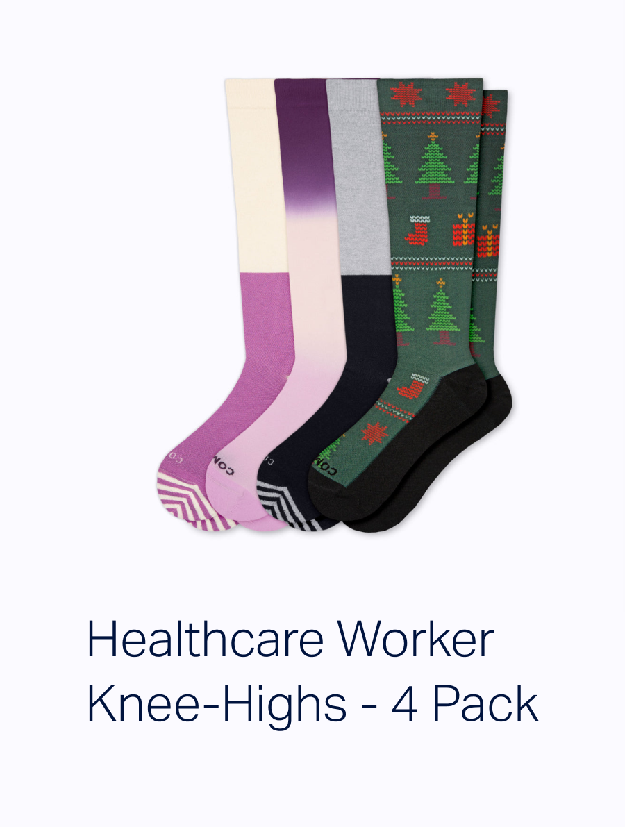 Healthcare Worker Knee-Highs - 4 Pack