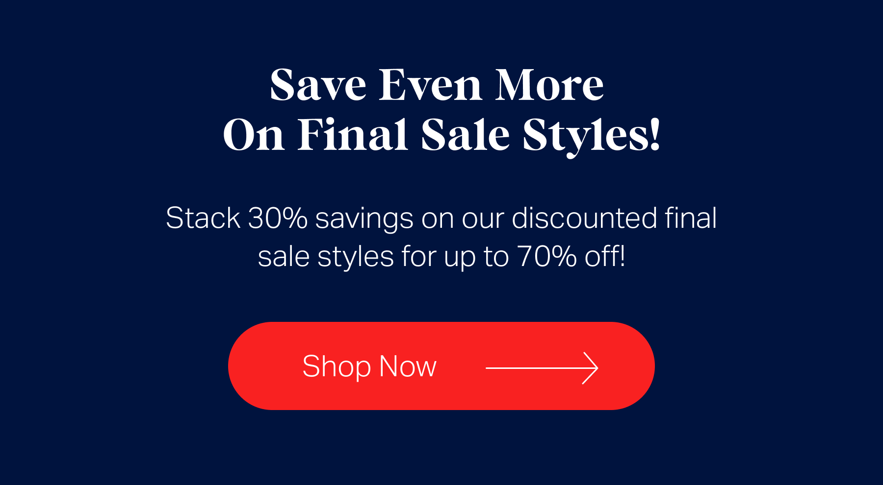 Save even more on final sale styles!